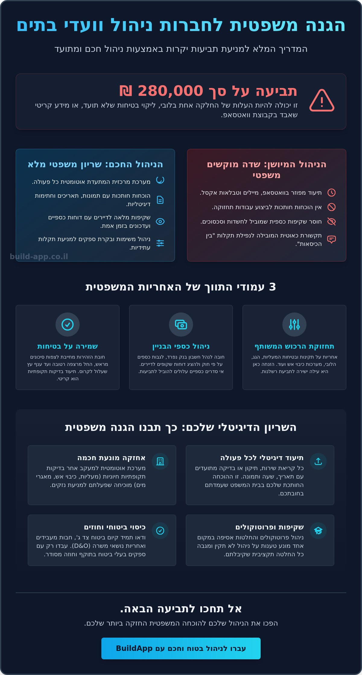 אחריות משפטית של ועד הבית: המדריך המלא לניהול בניין בראש שקט ב-2026